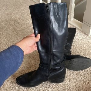Ralph Lauren Black Leather Boots